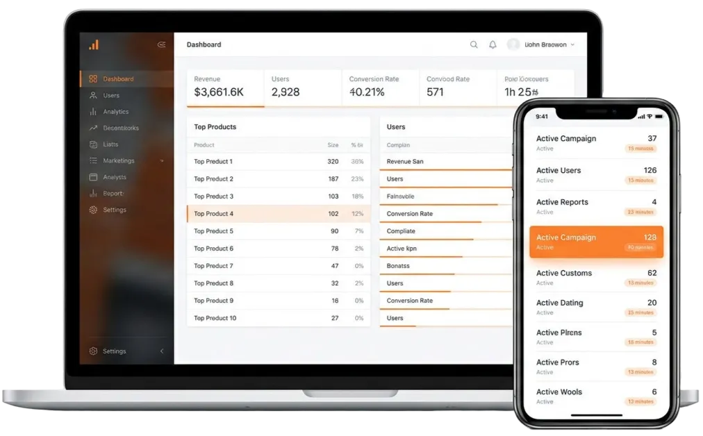 Bizfire Response dashboard displayed on desktop and mobile